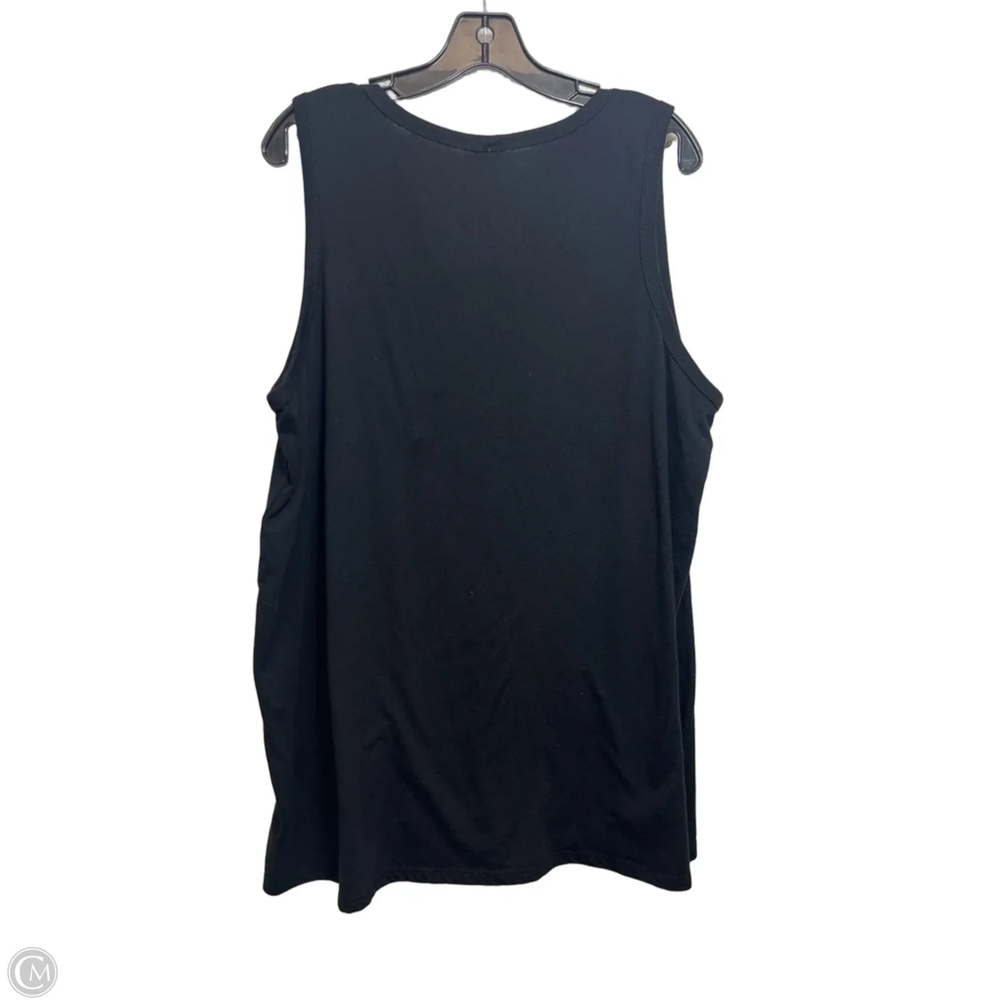 Top Sleeveless By Clothes Mentor In Black, Size: 3x
