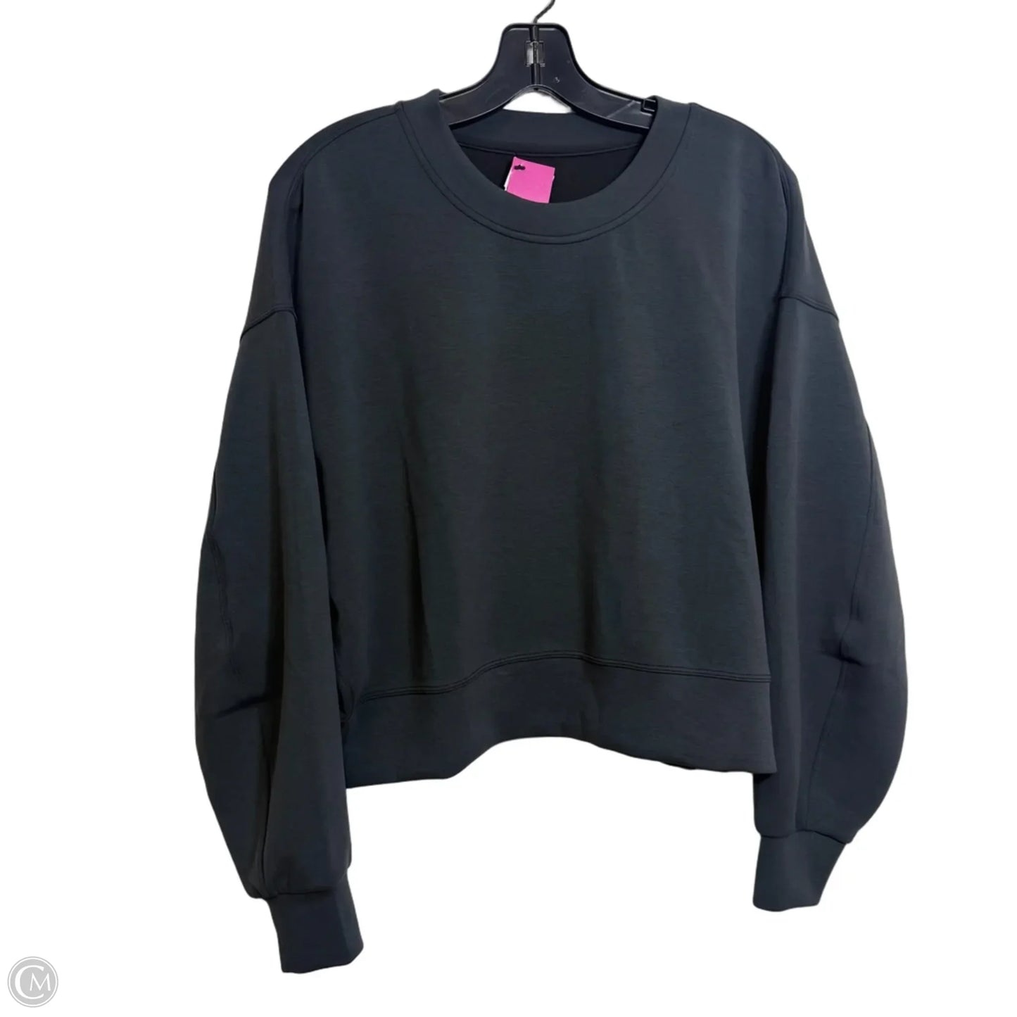 Athletic Top Long Sleeve Crewneck By Lululemon In Grey, Size: S