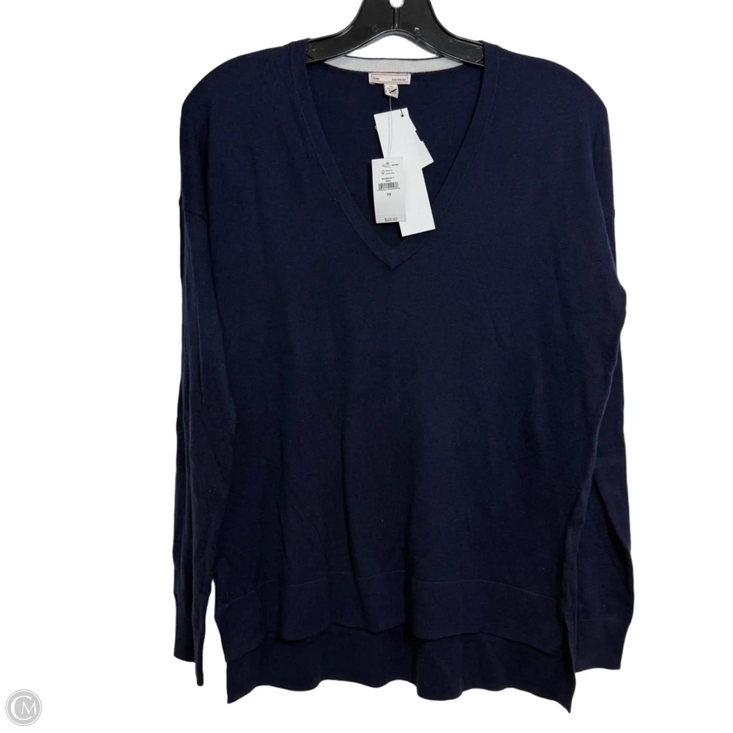 Top Long Sleeve Basic By Gap In Navy, Size: Xs