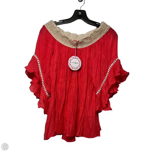 Top Short Sleeve By Umgee In Coral, Size: S