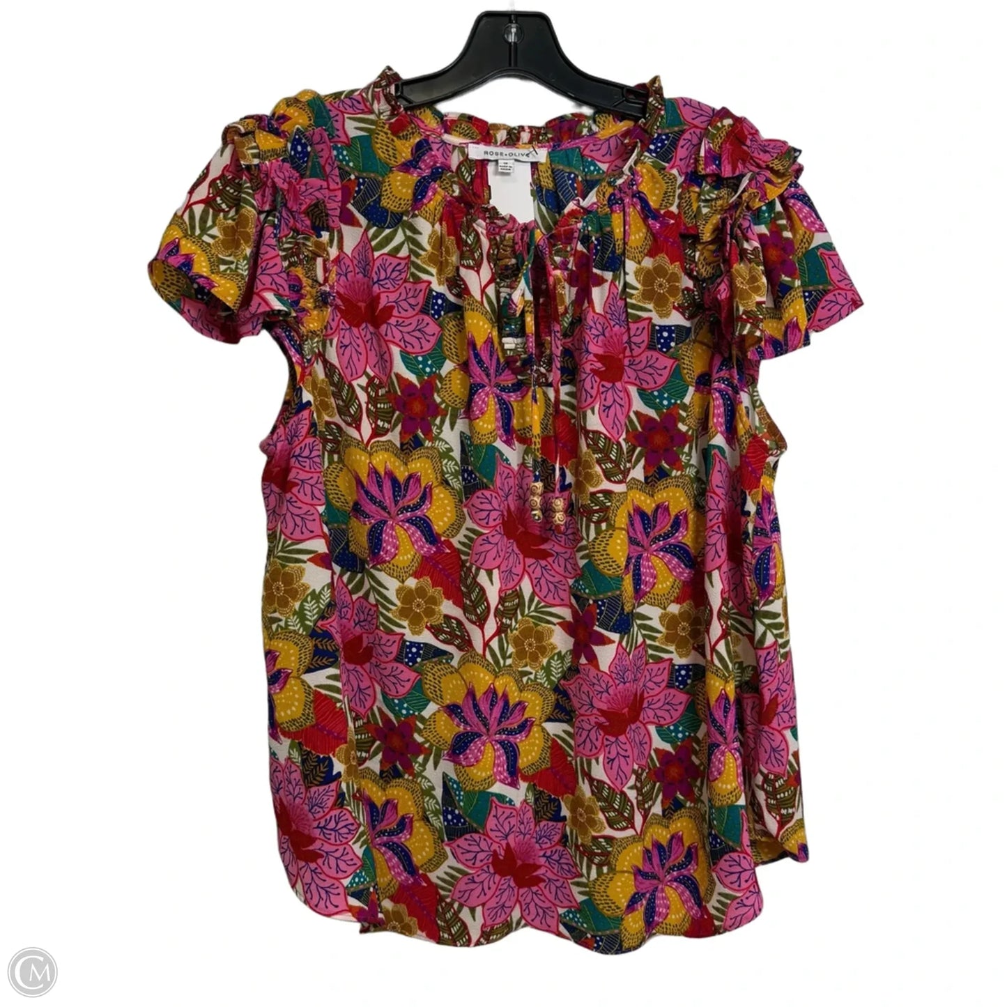 Capris 2pc By Rose And Olive In Floral Print, Size: 1x