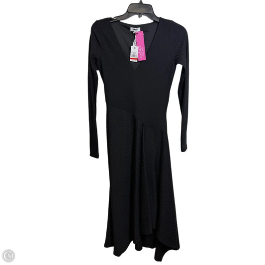 Dress Casual Midi By Dkny In Black, Size: Xs