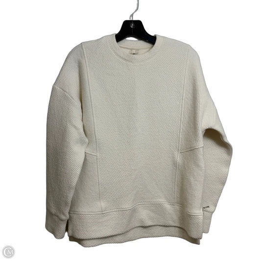 Athletic Top Long Sleeve Crewneck By Calia In Ivory, Size: Xs