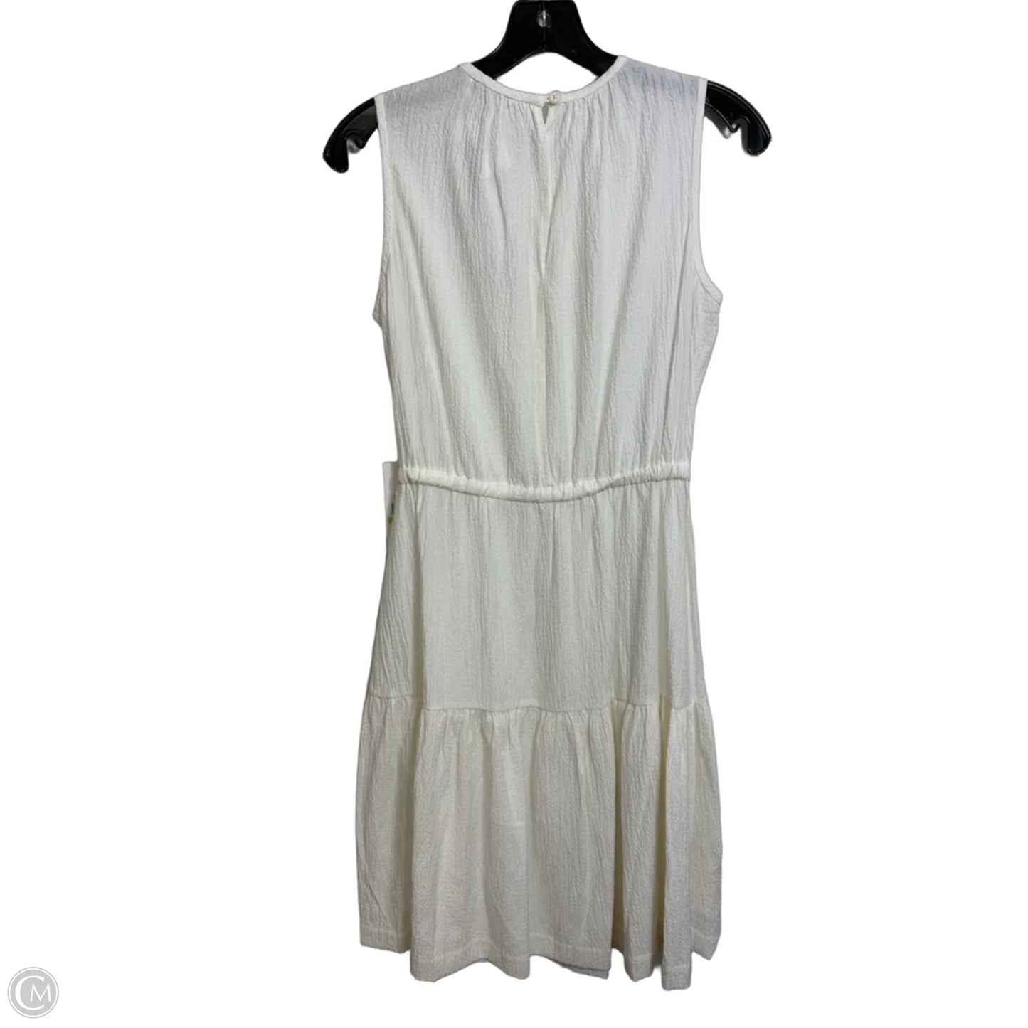 Dress Casual Short By Calvin Klein In Ivory, Size: 4