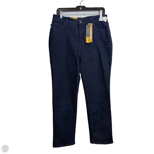 Jeans Straight By Lee In Blue Denim, Size: 10