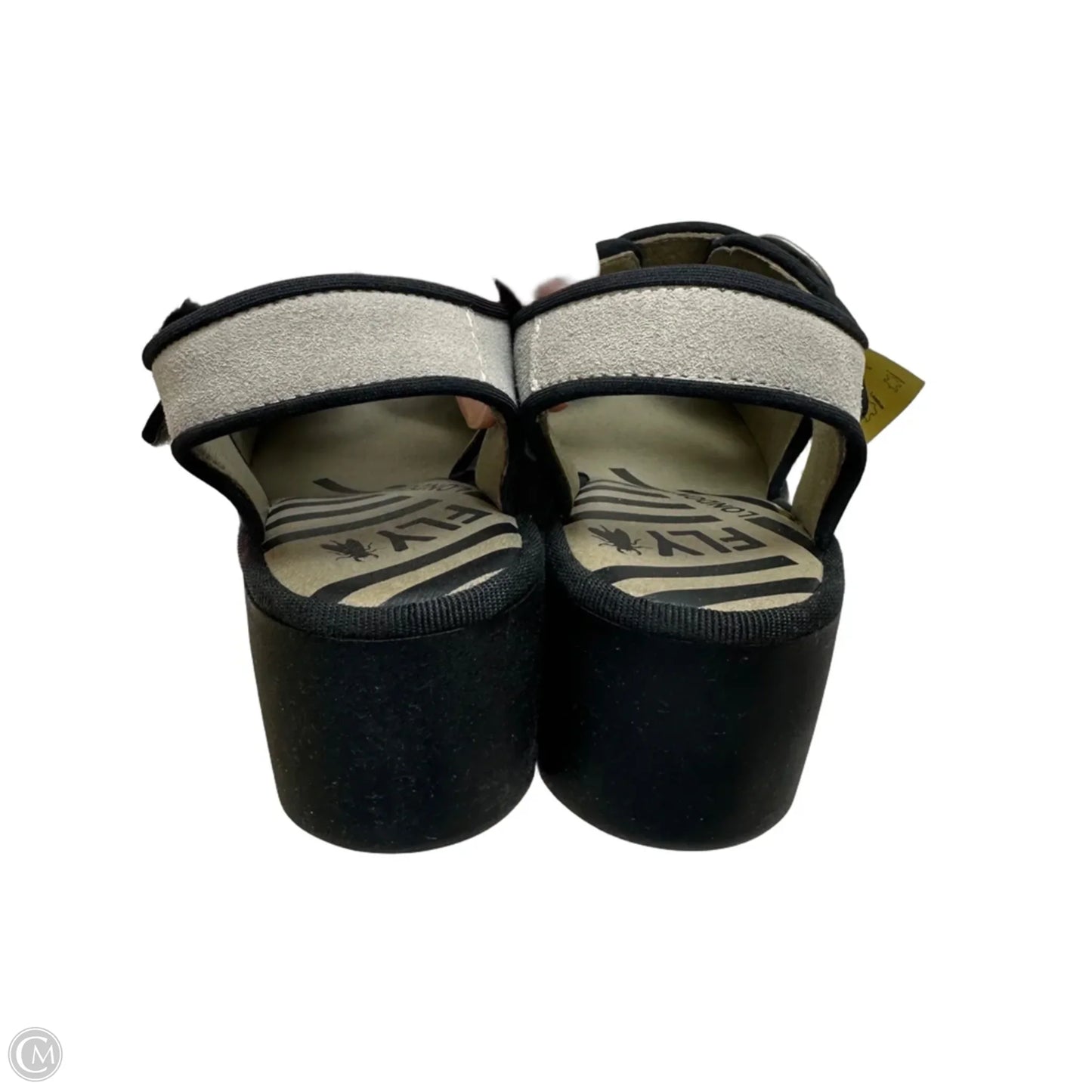 Sandals Heels Wedge By Fly London In Grey, Size: 37