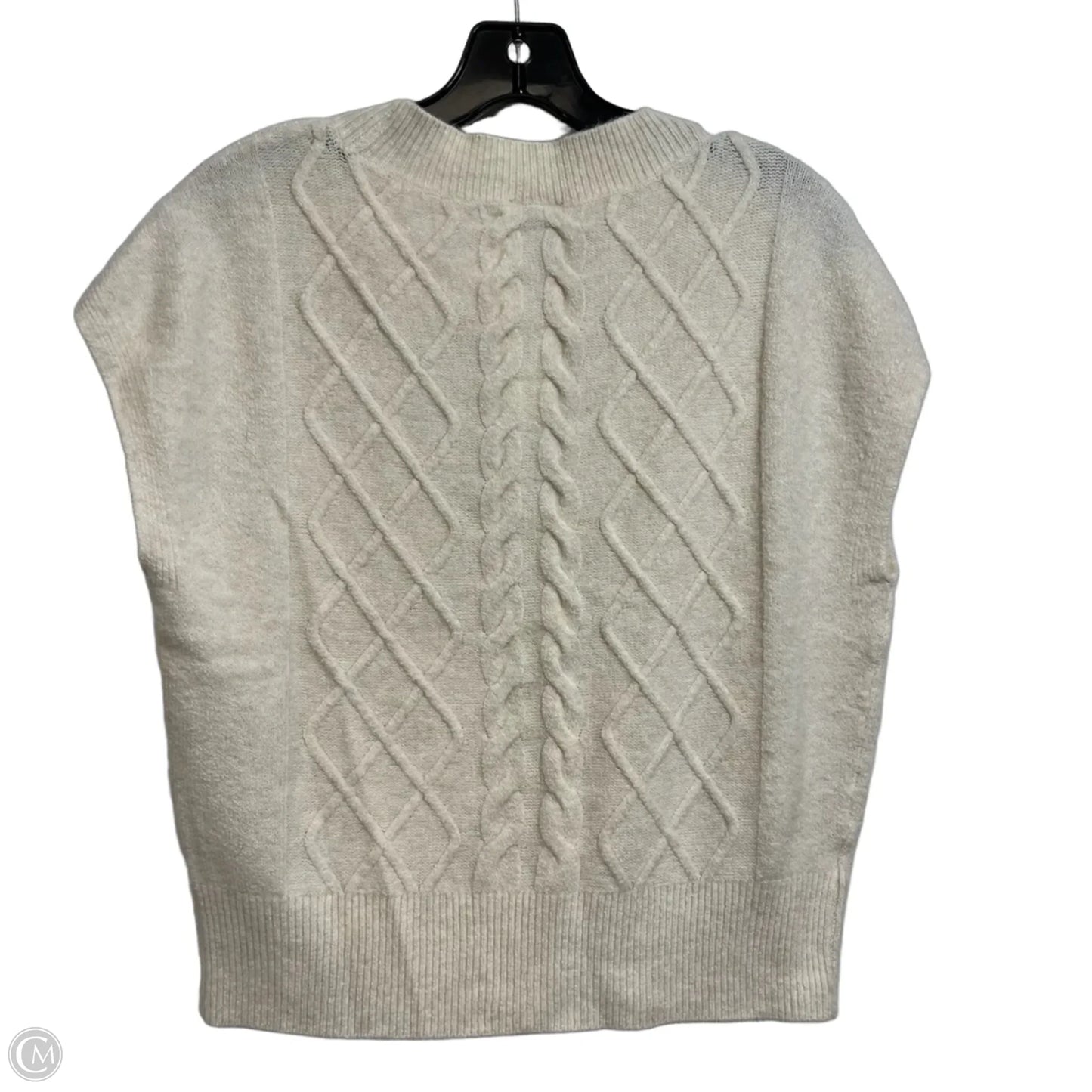 Sweater Short Sleeve By Ann Taylor In Ivory, Size: M
