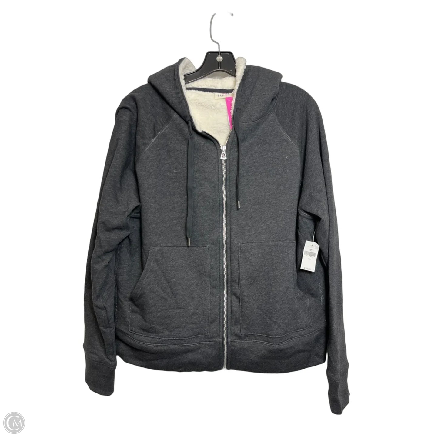 Athletic Jacket By Gap In Grey, Size: Xl