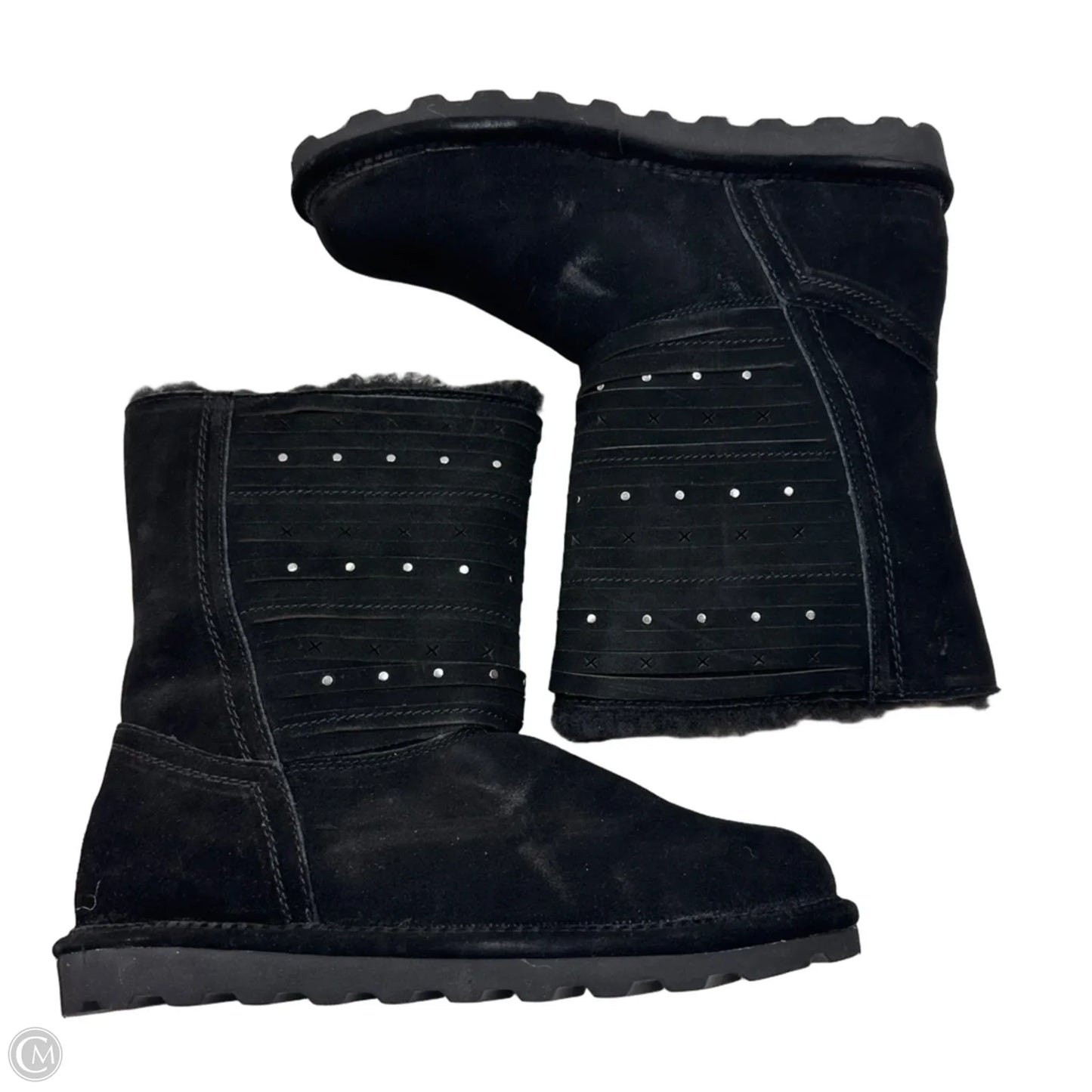 Boots Ankle Flats By Bearpaw In Black, Size: 10