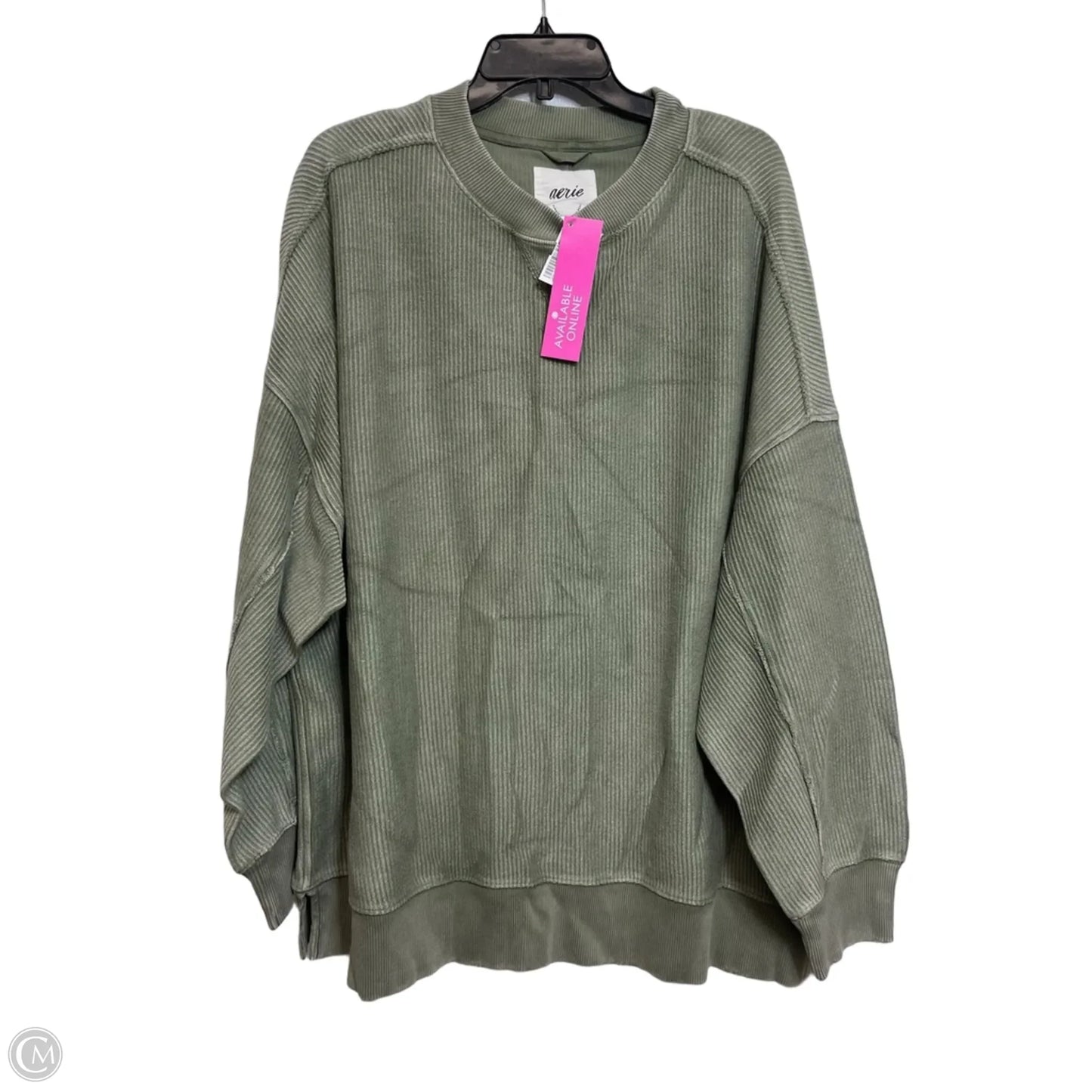 Sweatshirt Crewneck By Aerie In Green, Size: Xl