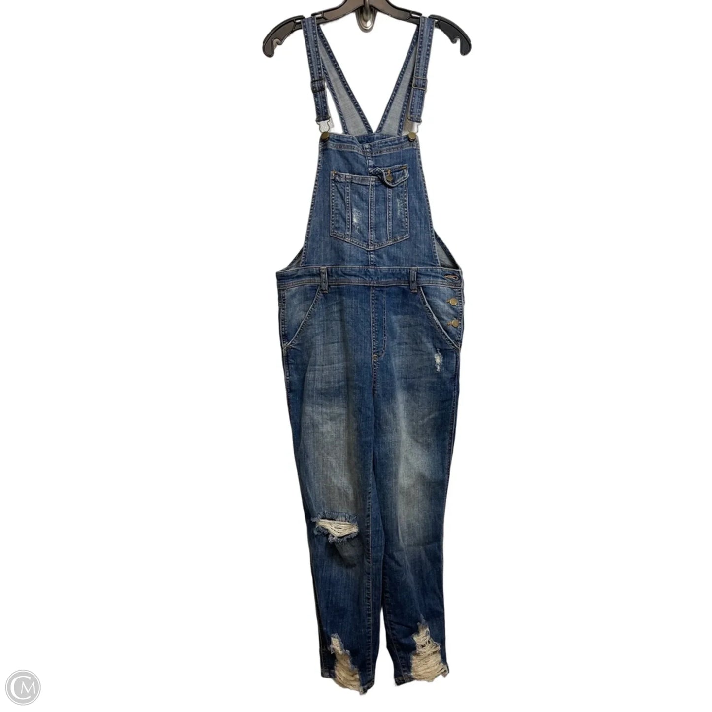 Overalls By Harper In Blue Denim, Size: L