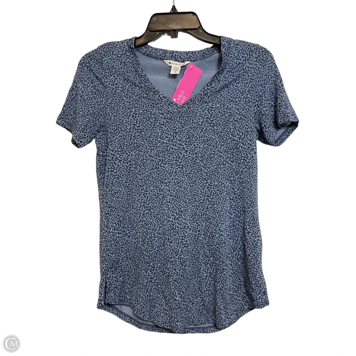 Athletic Top Short Sleeve By Athleta In Blue, Size: Xs
