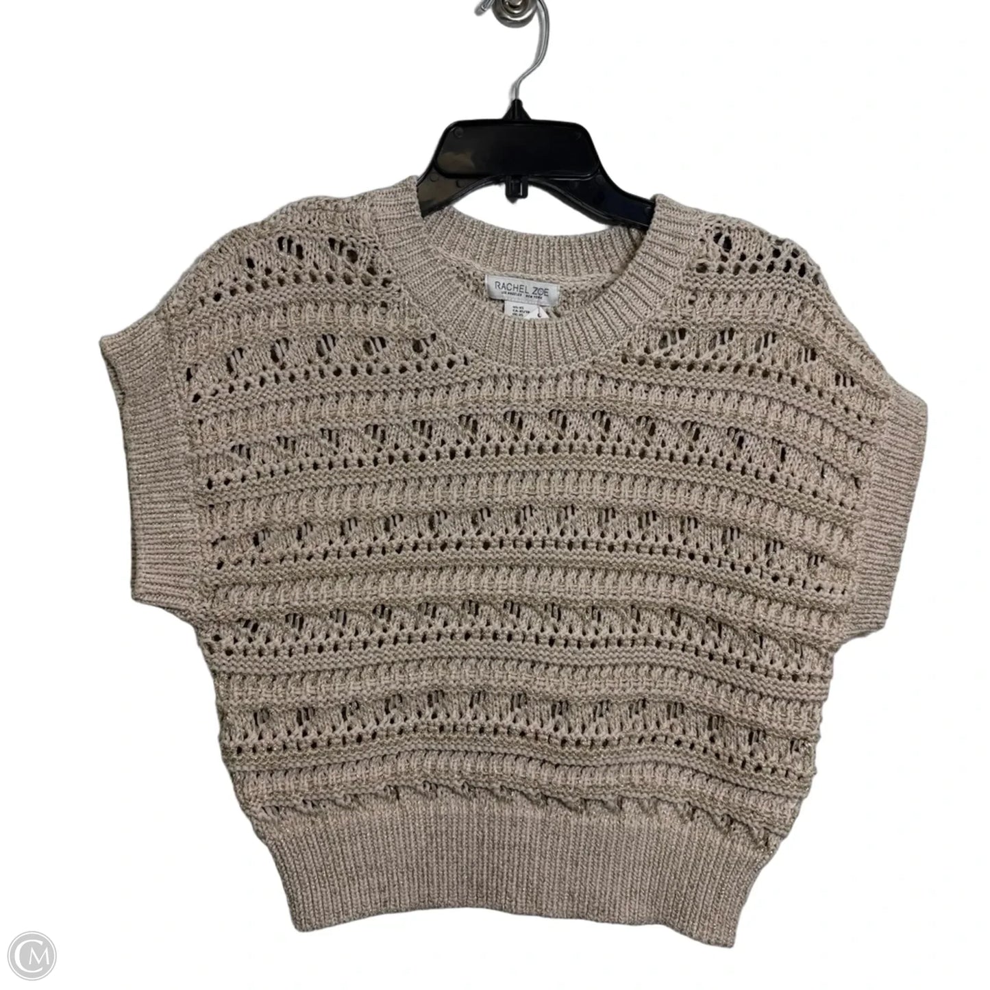 Sweater Short Sleeve By Clothes Mentor In Beige, Size: Xs
