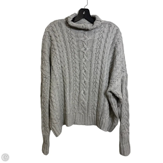 Sweater By Lauren By Ralph Lauren In Grey, Size: Xl
