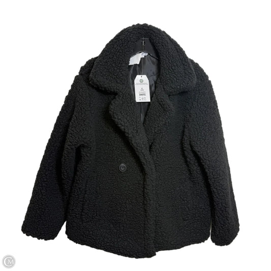 Jacket Faux Fur & Sherpa By Cmf In Black, Size: S