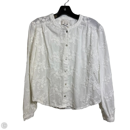 Top Long Sleeve By Industry In White, Size: M