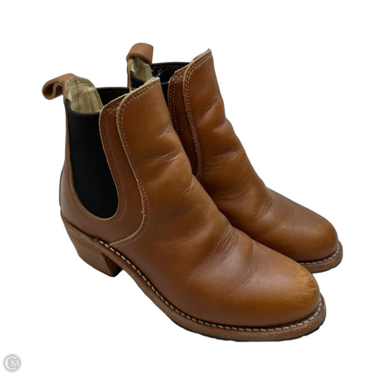 Boots Ankle Heels By RED WING In Tan, Size: 8.5
