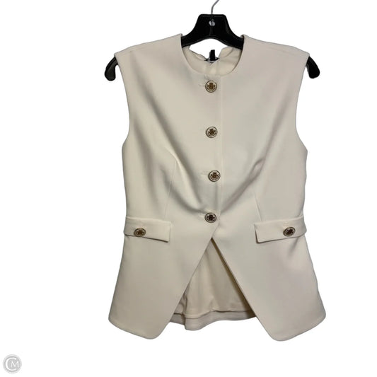 Vest Other By Express In Ivory, Size: Xs