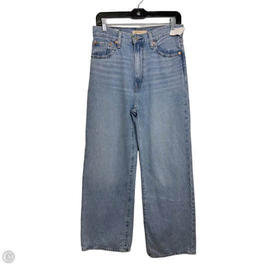 Ribcage Jeans Wide Leg By Levis In Blue Denim, Size: 6
