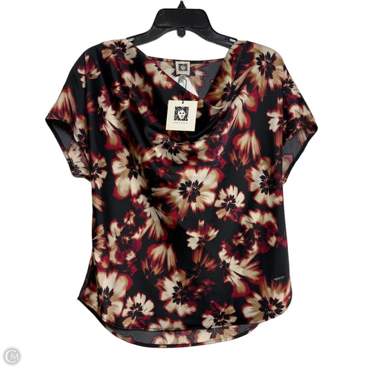 Top Short Sleeve By Anne Klein In Multi-colored, Size: M