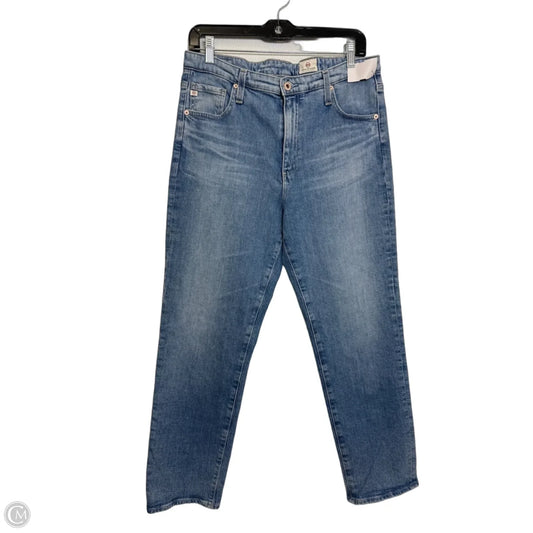 Jeans Straight By Adriano Goldschmied In Blue Denim, Size: 14
