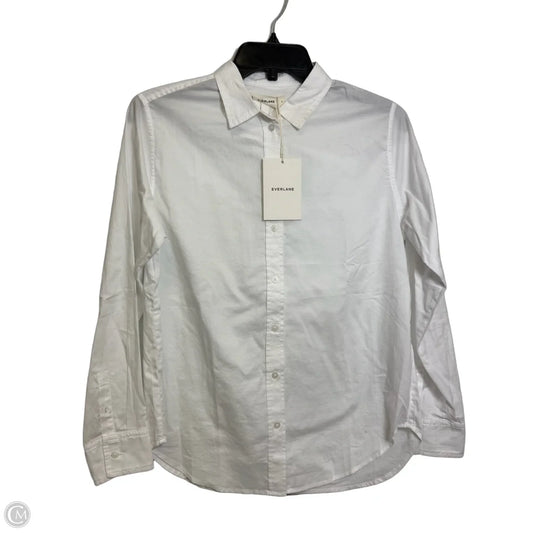 Top Long Sleeve By Everlane In White, Size: Xs