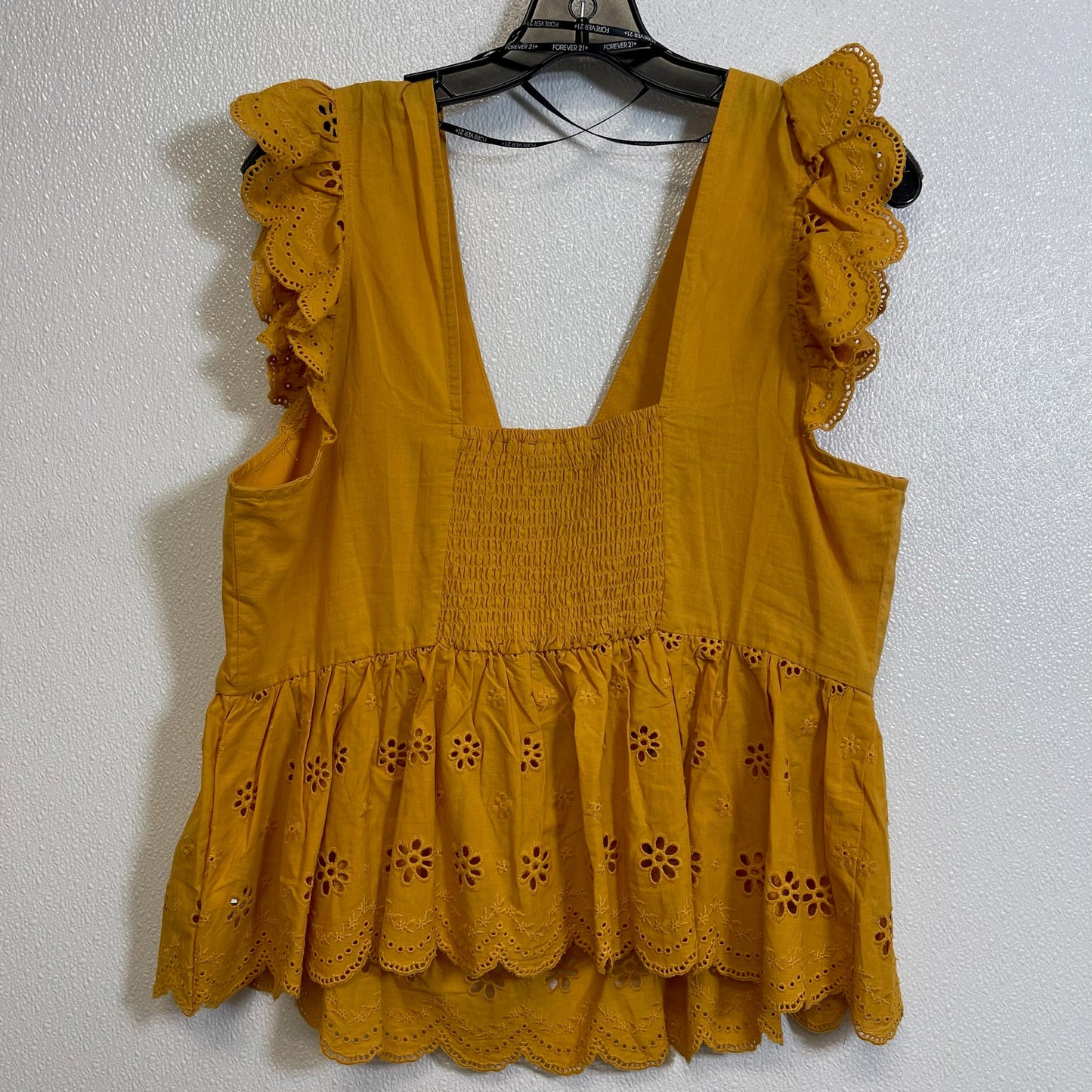 Mustard Top Sleeveless Forever 21, Size 1x