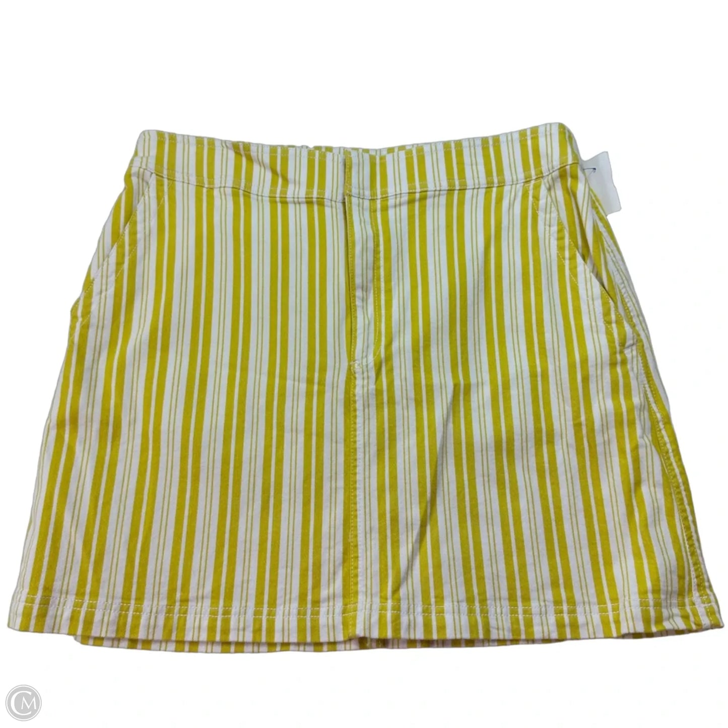 Skirt Mini & Short By Loft In Striped Pattern, Size: 12