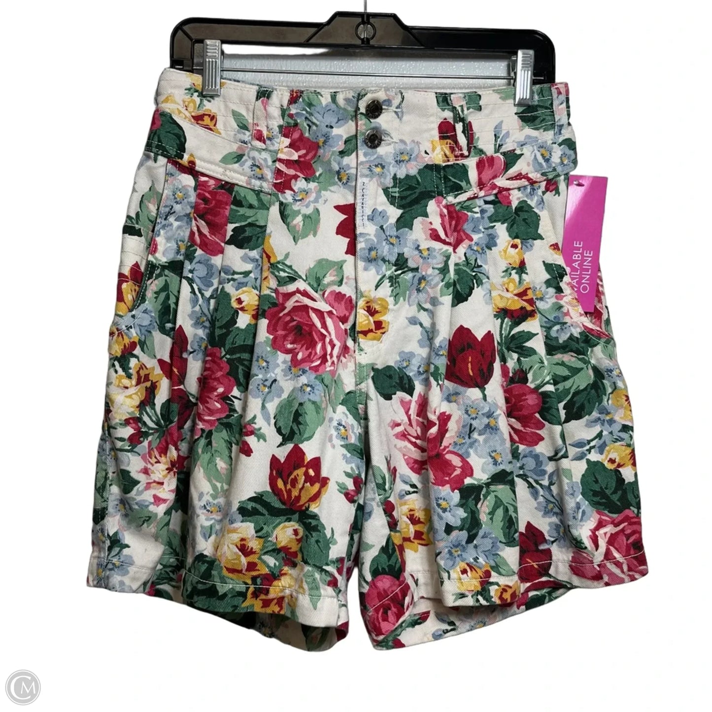 Shorts By Z Cavaricci In Floral Print, Size: 10
