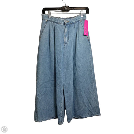 Pants Cropped By Pilcro In Blue Denim, Size: Xxs