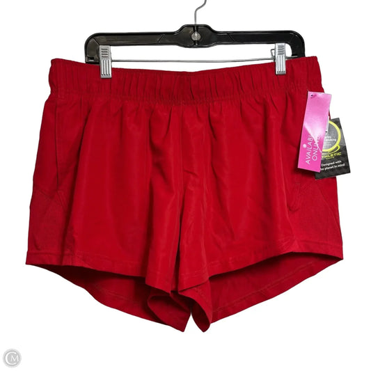 Athletic Shorts By Athletic Works In Red, Size: L