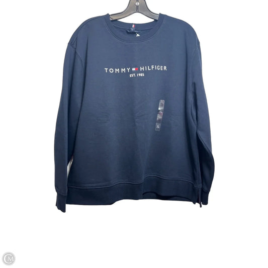 Sweatshirt Crewneck By Tommy Hilfiger In Navy, Size: Xl