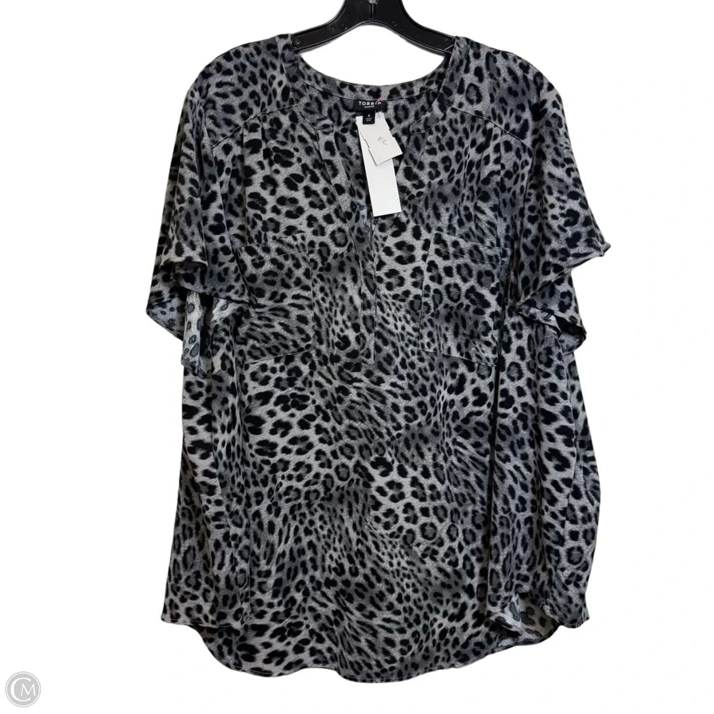 Top Short Sleeve By Torrid In Animal Print, Size: 4x