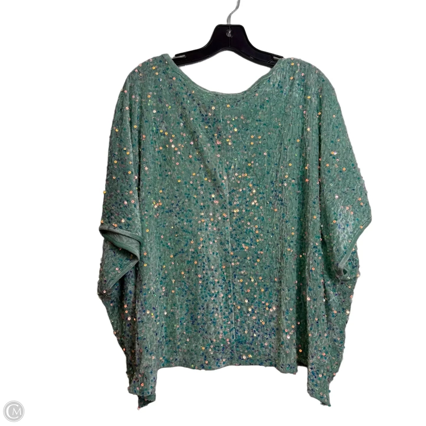 Top Short Sleeve Basic By White Birch In Green, Size: 1x