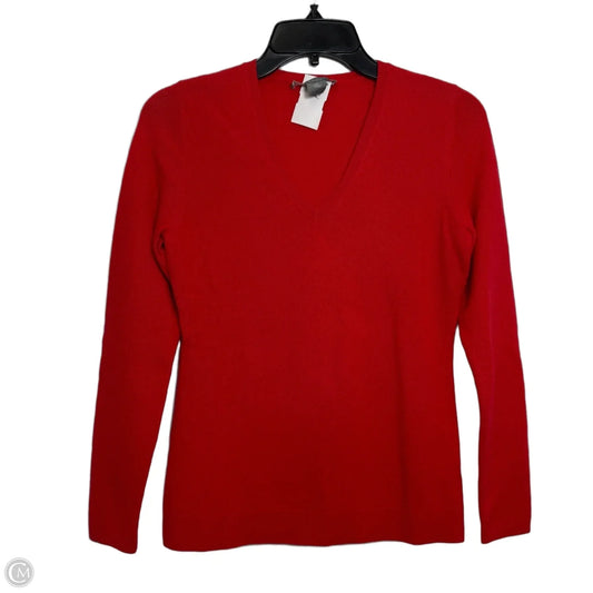 Sweater Cashmere By Ann Taylor In Red, Size: Xs