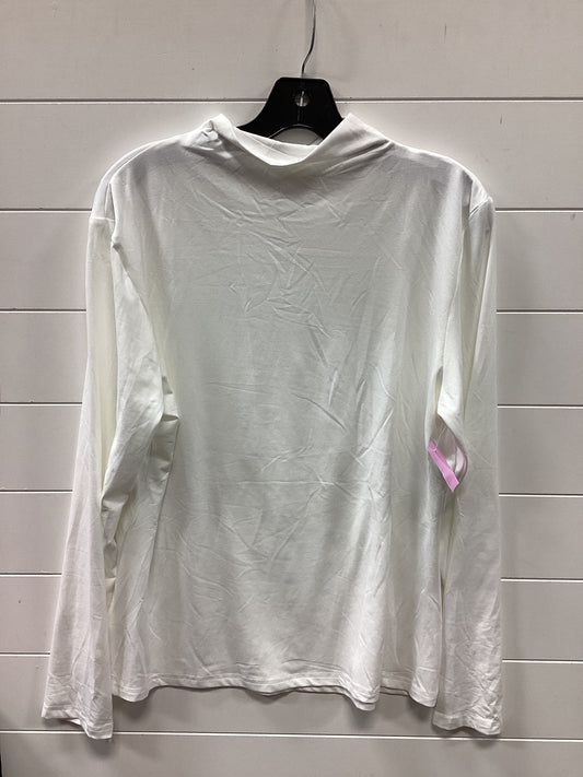 Top Ls By Ekouaer In White, Size:2X