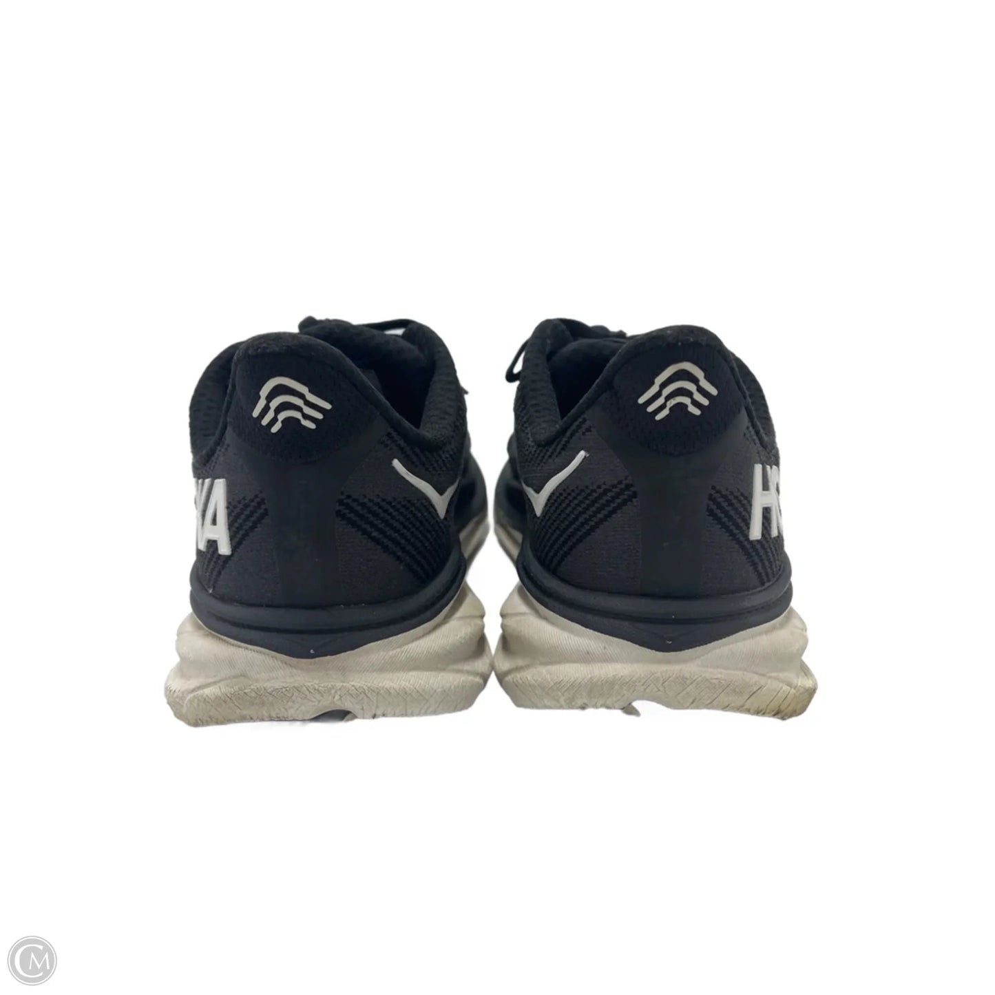 Shoes Designer By Hoka In Black & White, Size: 8.5