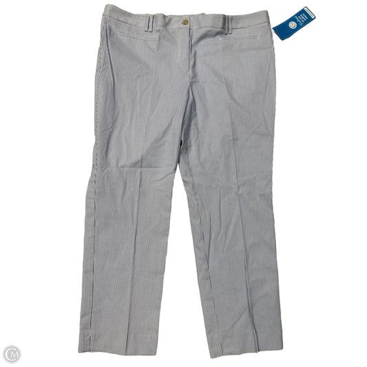 New! Pants Cropped By Ann Taylor In Striped Pattern, Size: 18T