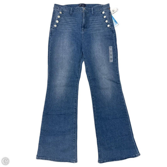 New! Jeans Flared By Gap In Blue, Size: 16L