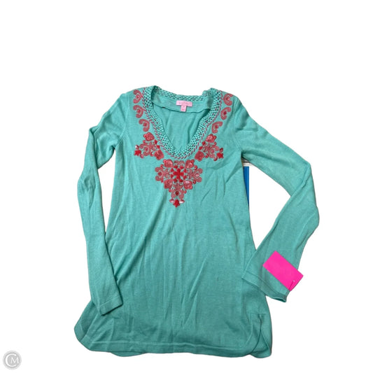 Top Long Sleeve Designer By Lilly Pulitzer In Green, Size: Xs