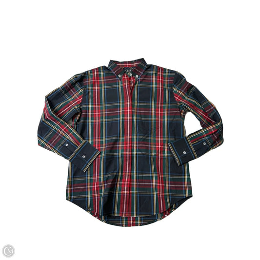 New! Top Long Sleeve By J. Crew In Plaid Pattern, Size: S