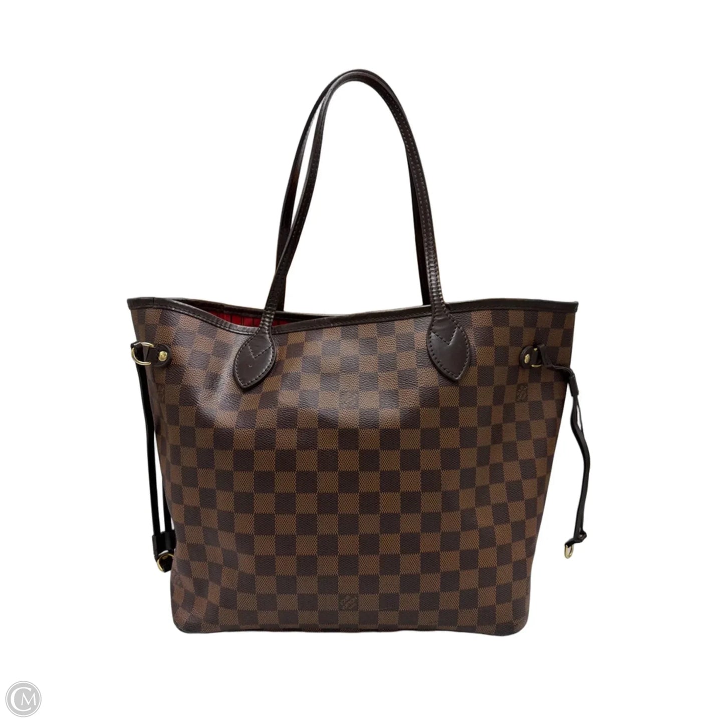Louis Vuitton Neverfull MM Damier Ebene + Pouchette Luxury Handbag