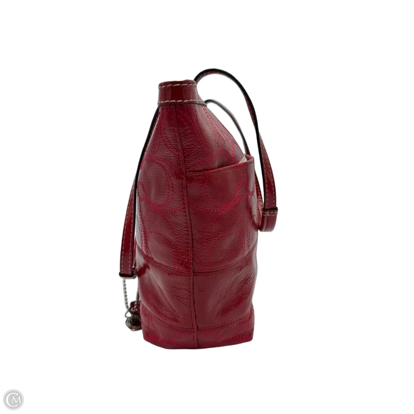 Coach Signature Patent Leather Tote Designer Handbag