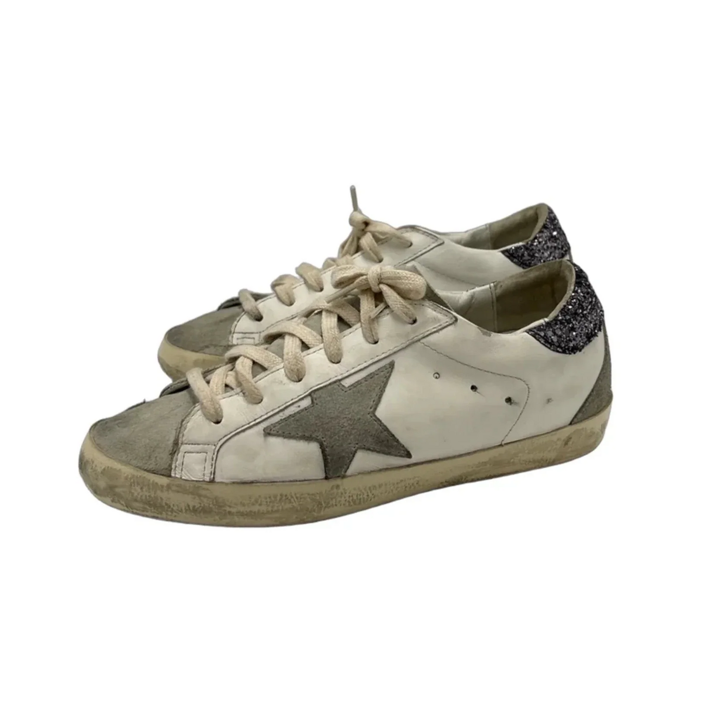 Shoes Luxury Designer By Golden Goose In White, Size: 8