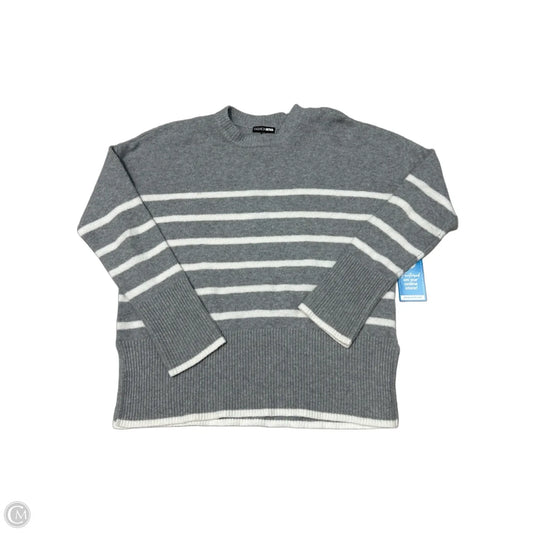 New! Fashion Nova Grey Striped Sweater Size S