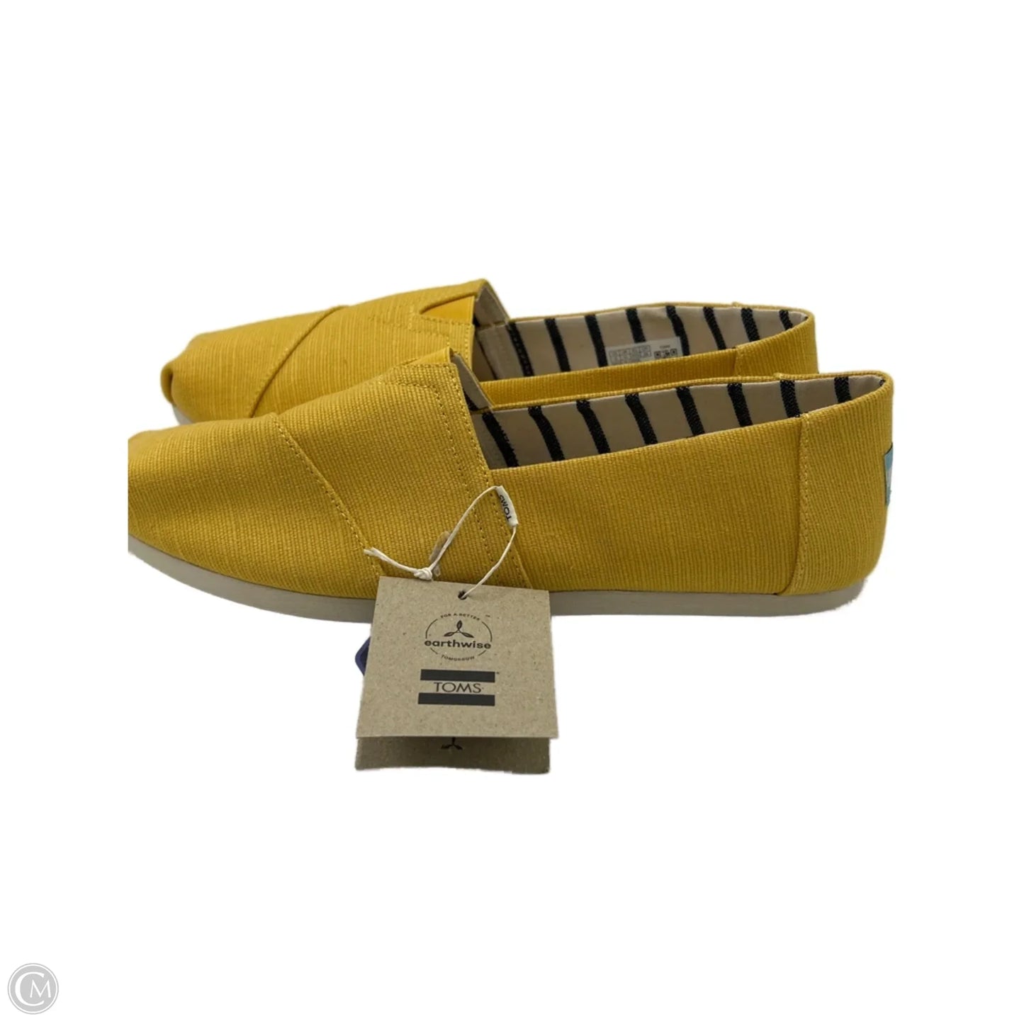 Shoes Flats By Toms In Yellow, Size: 12