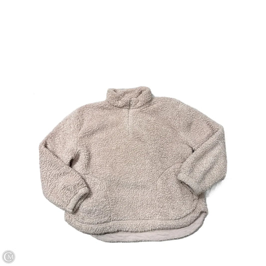 Jacket Faux Fur & Sherpa By Gap In Cream, Size: Xl