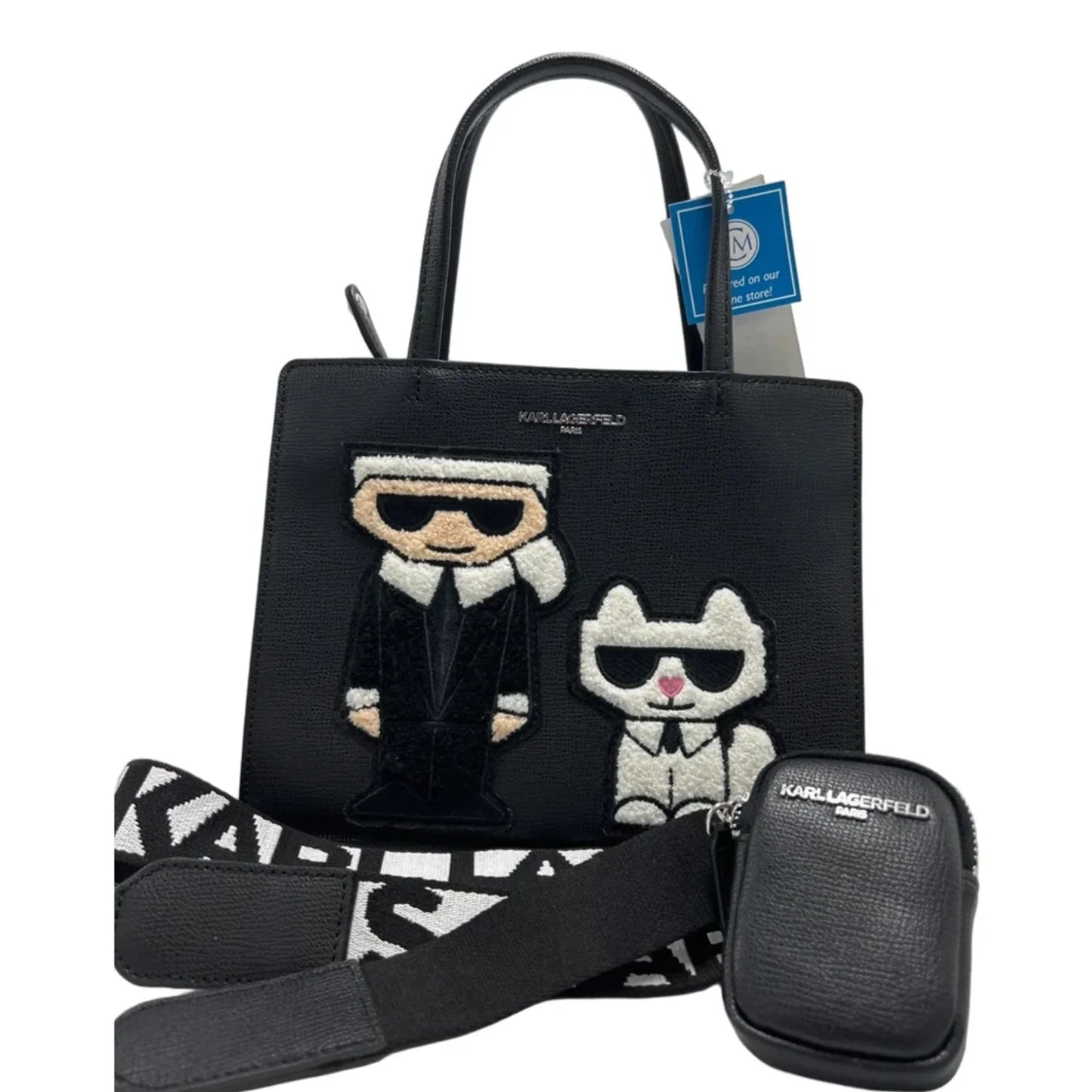 Karl Lagerfeld Paris Maybelle Designer Satchel Handbag