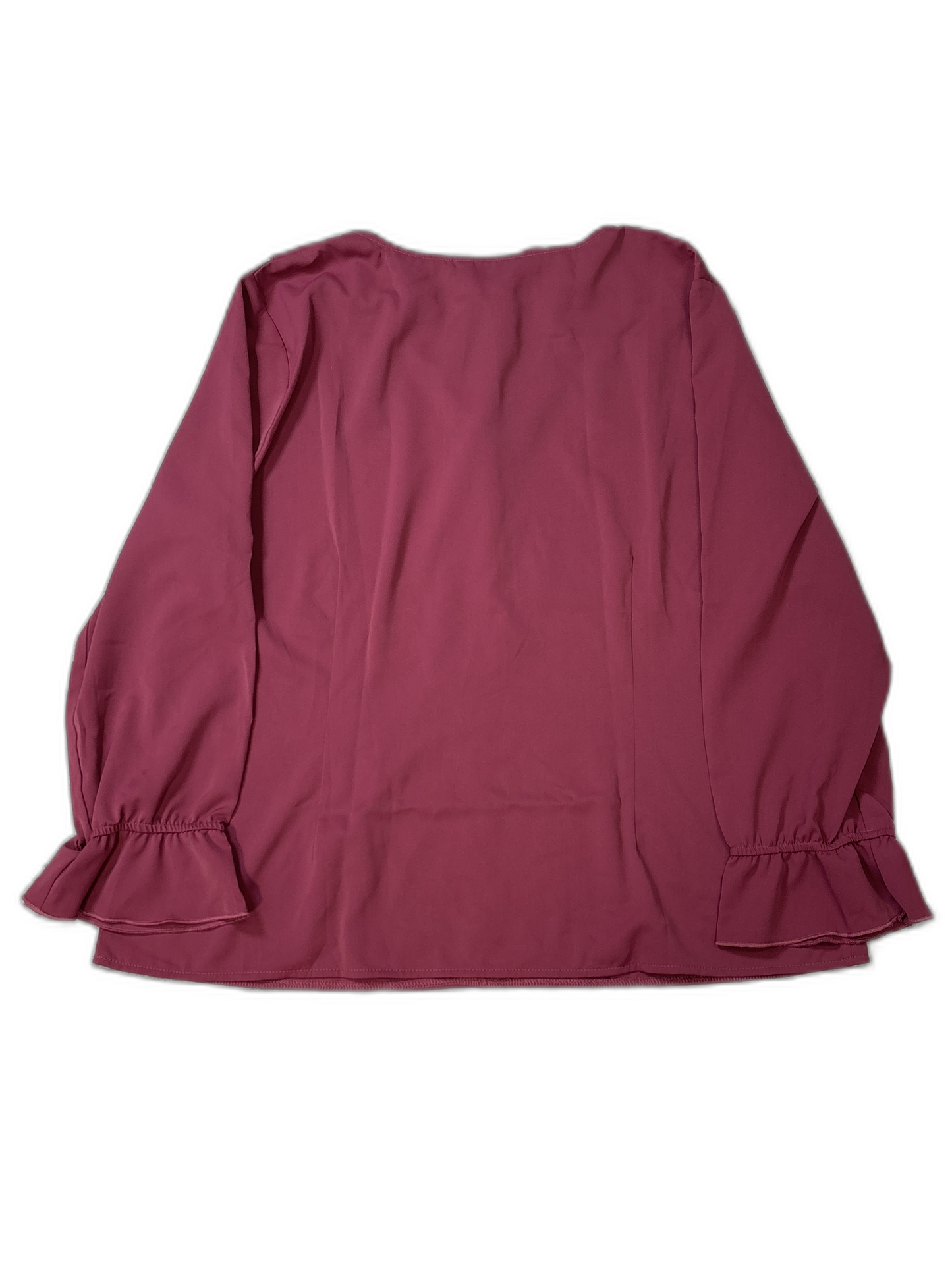 Top Long Sleeve By Allegra K In Red, Size: Xl