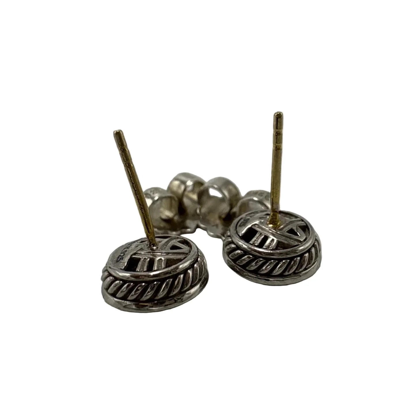 David Yurman Petite Albion Pave Diamond Stud Luxury Earrings